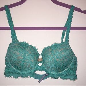 Aerie 34B teal lace bra